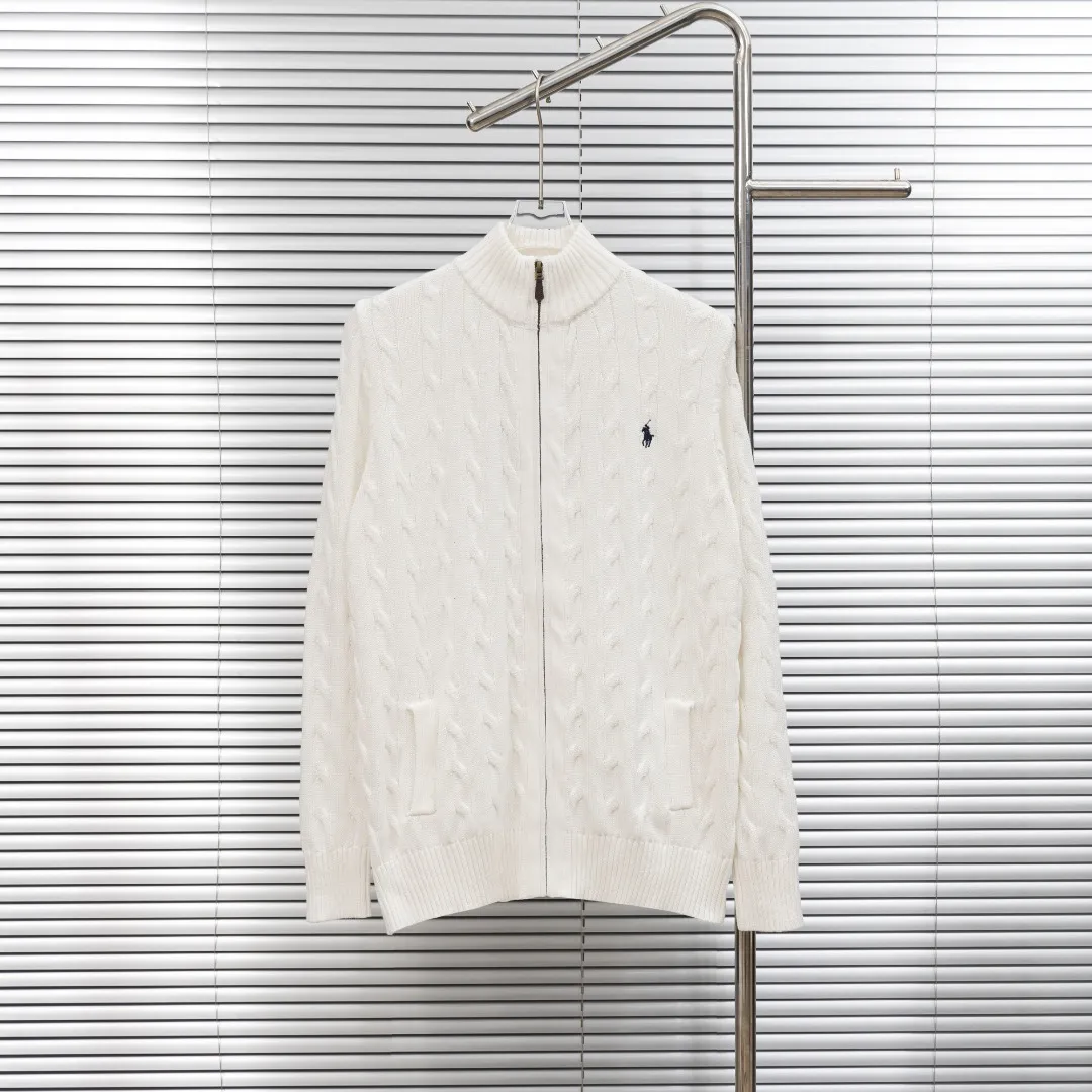 P320 top version (different currencies). You can scan the code to enter the official website. Style: Ralph Lauren POLO Ralph Lauren small label embroidered knitted old money style zipper cardigan jacket. Color: Picture color. Size: S-XL. Fabric: pure cotton. Accessories: full set of customized accessories. No gender distinction. Same style for men and women.